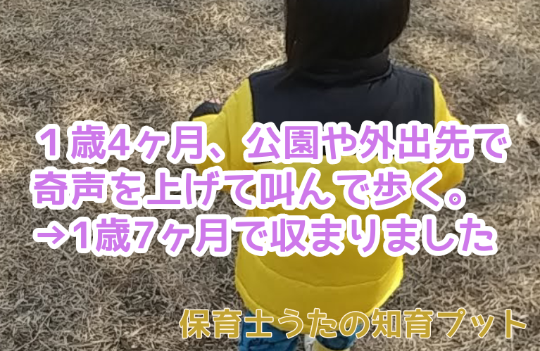 1歳の子どもが奇声をあげて公園やお店で叫び歩く 1歳7ヶ月で収まりました 知育プット